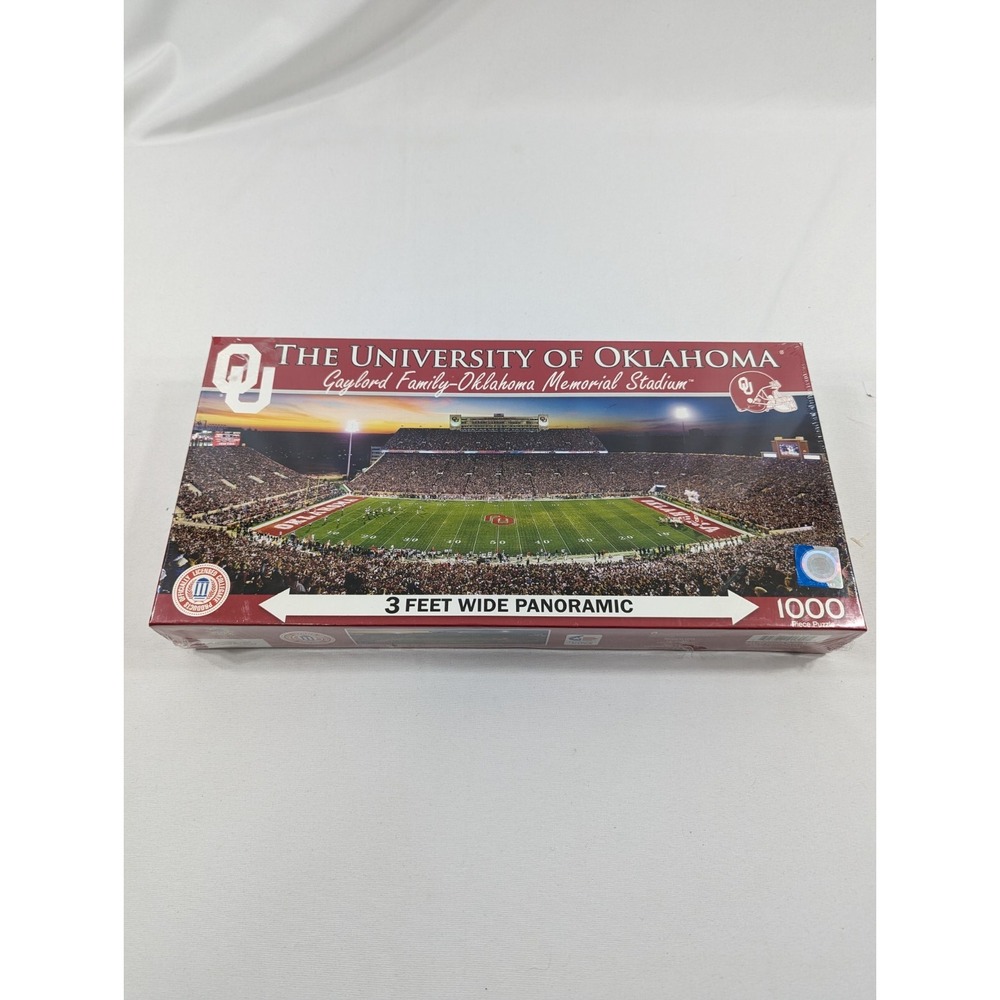 University Of Oklahoma Gaylord Family Oklahoma Stadium 1000‎ Pc Puzzle 39x13 New